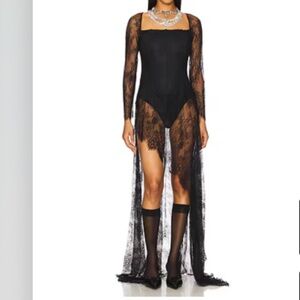 Share Asymmetrical Corset Lace Dress Kim Shui